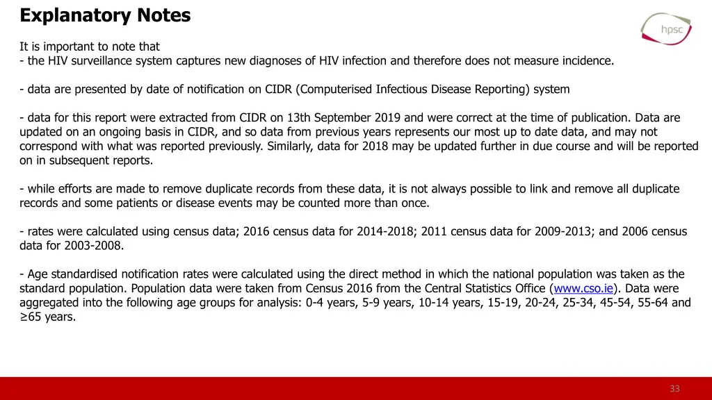 explanatory notes