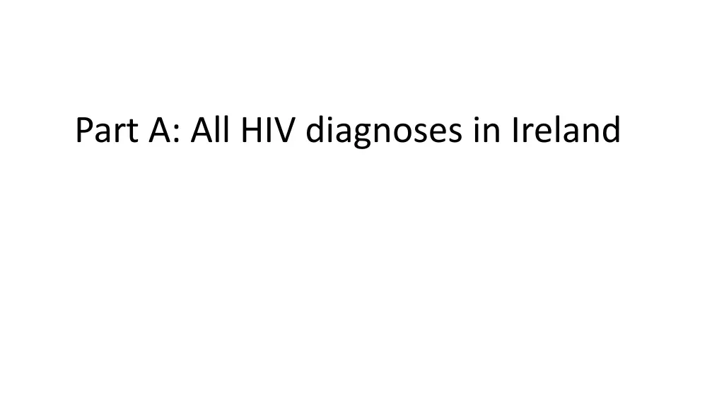 part a all hiv diagnoses in ireland