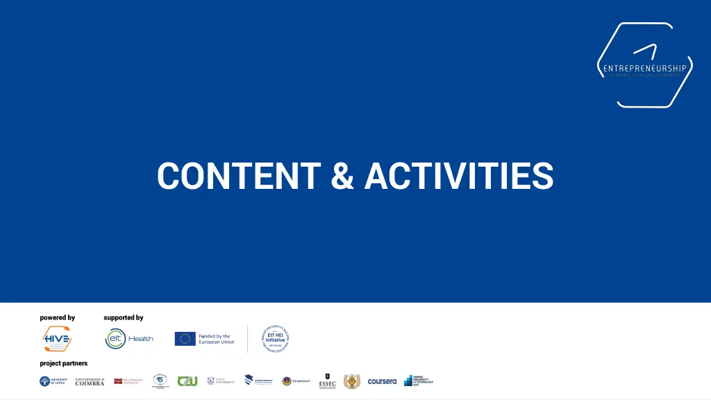 content activities