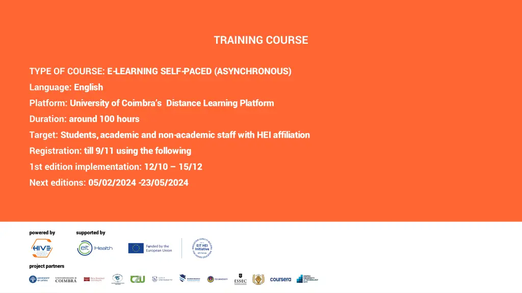 training course 1