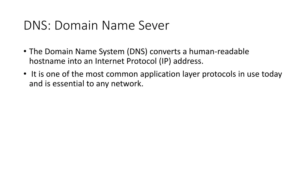 dns domain name sever