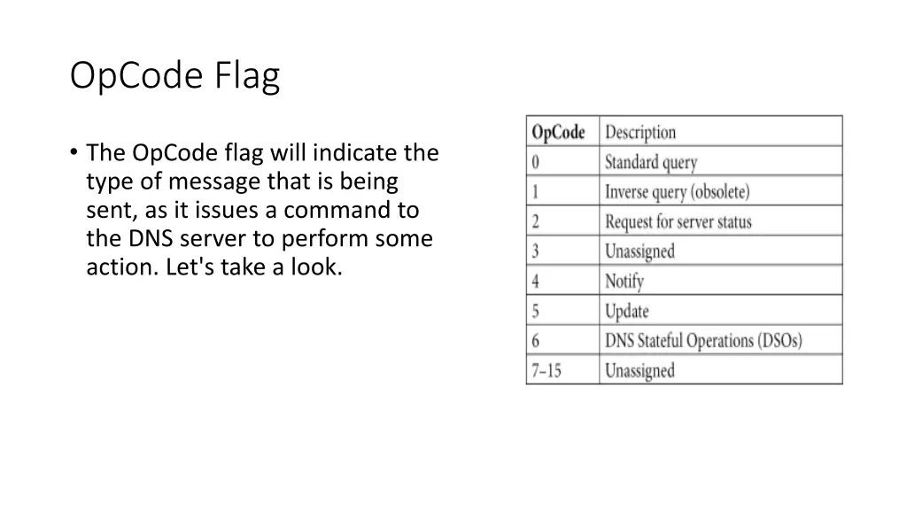 opcode flag