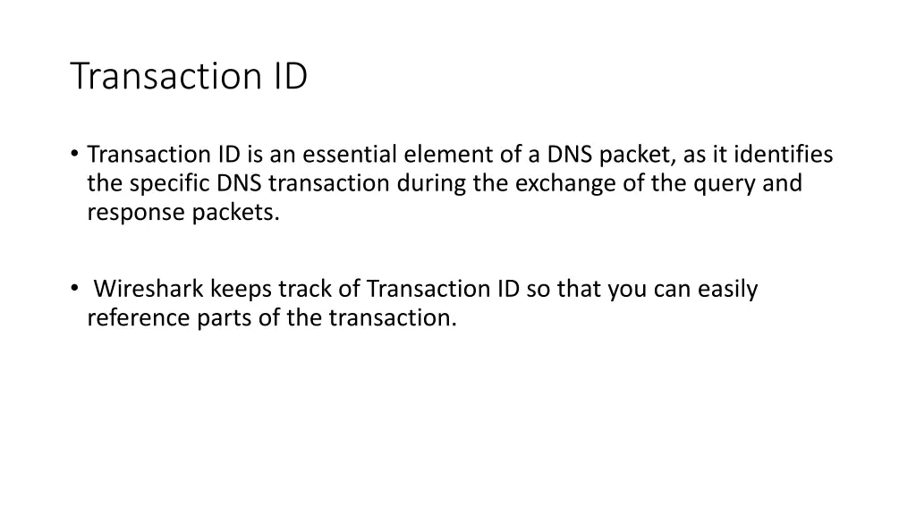 transaction id