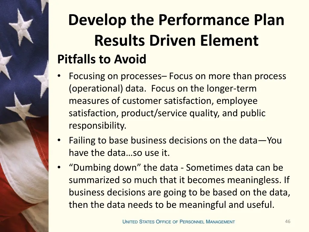 develop the performance plan results driven 14