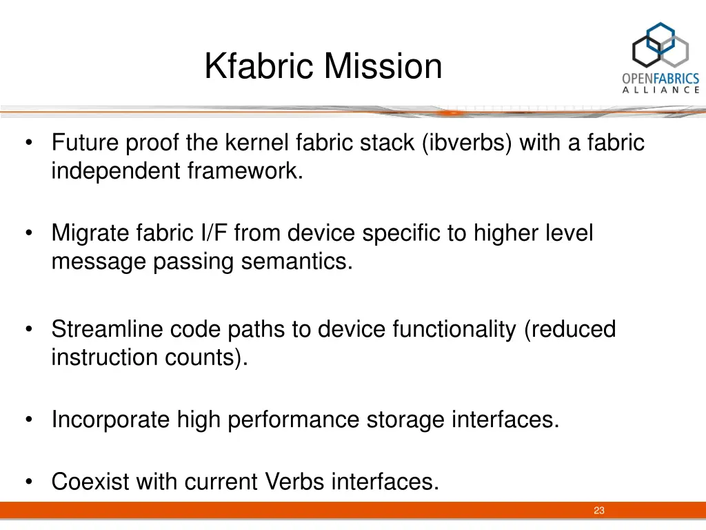 kfabric mission 1