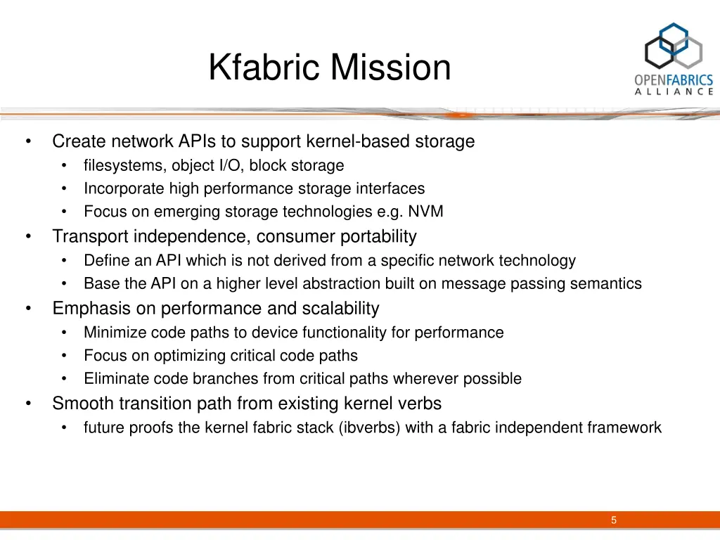 kfabric mission