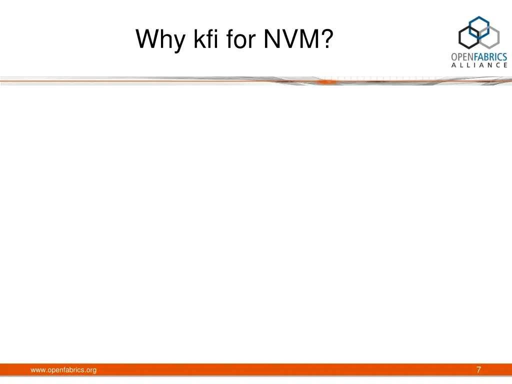 why kfi for nvm