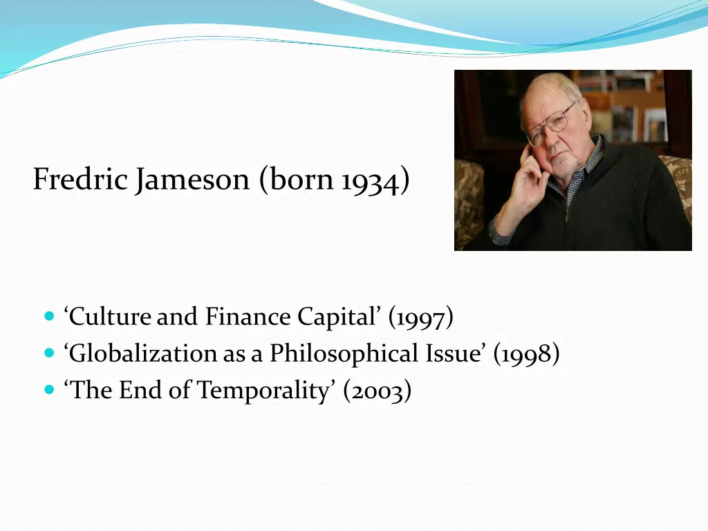 fredric jameson born 1934