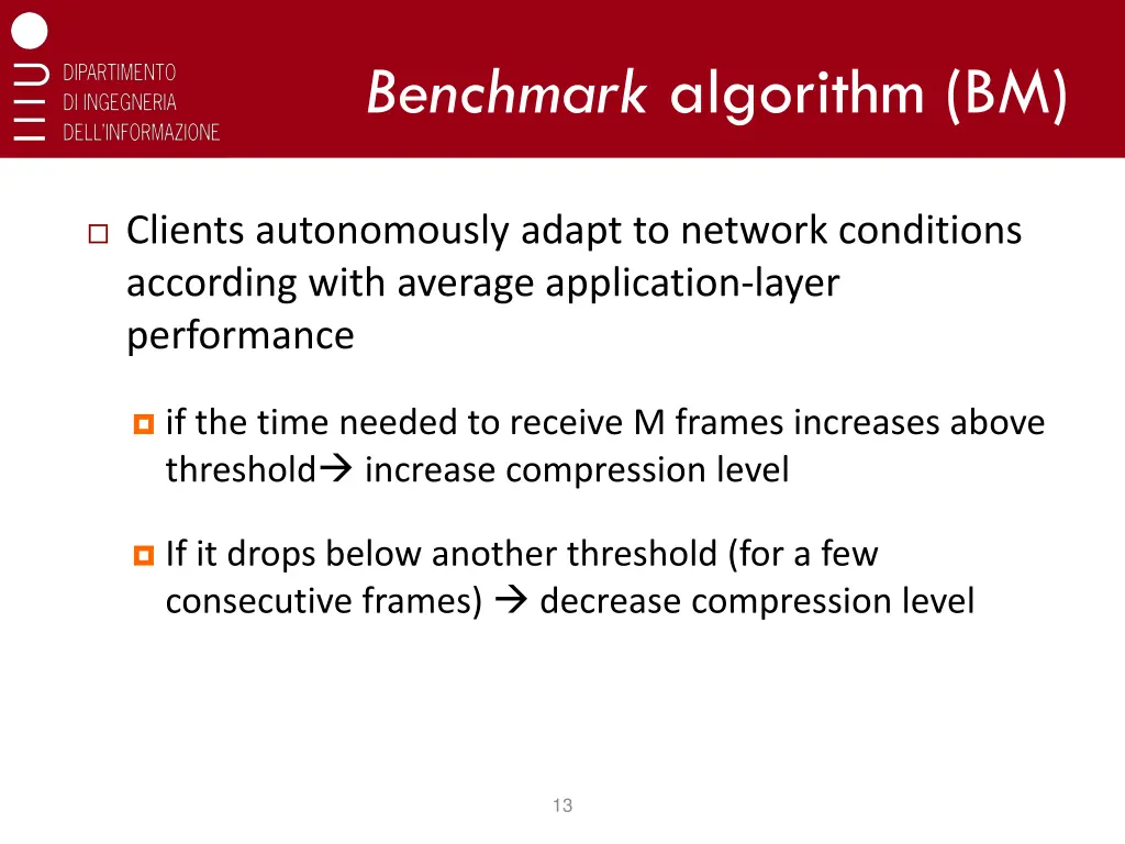 benchmark algorithm bm