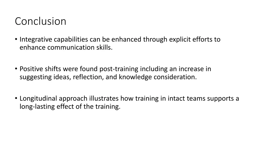 conclusion