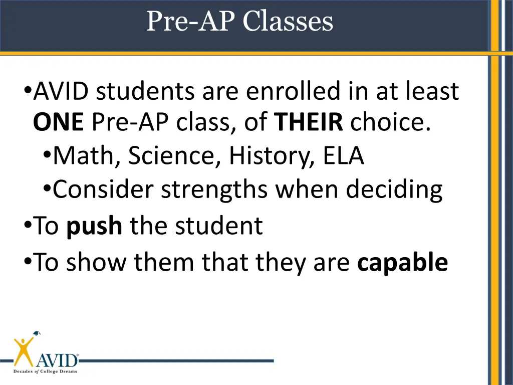 pre ap classes