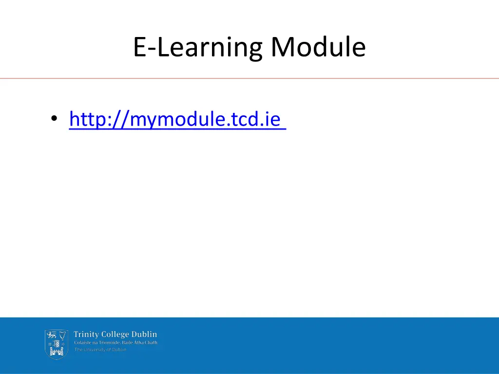 e learning module