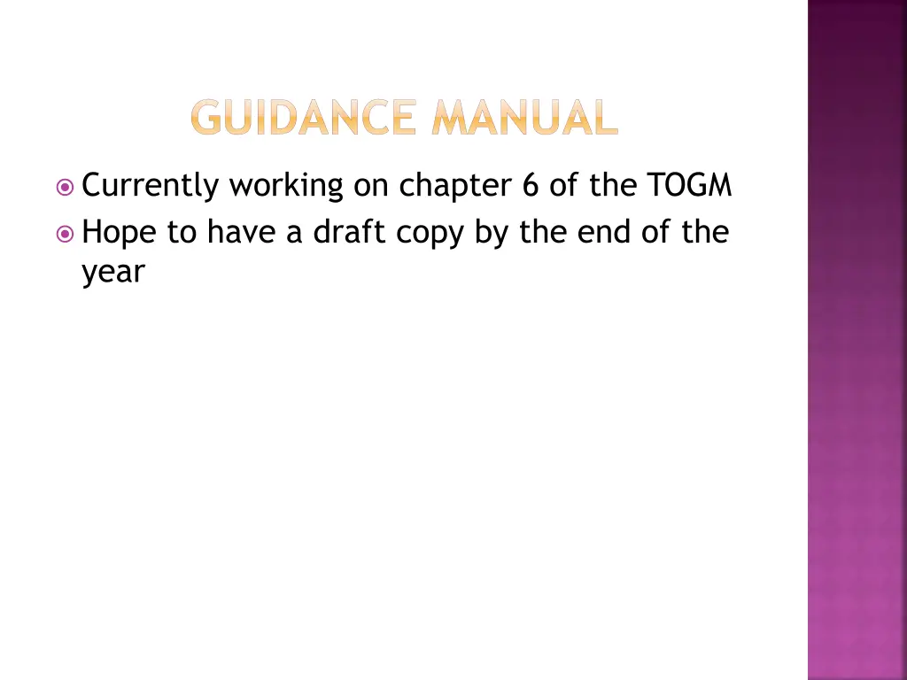 guidance manual