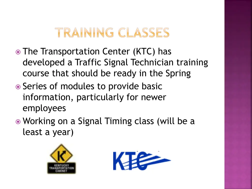 training classes