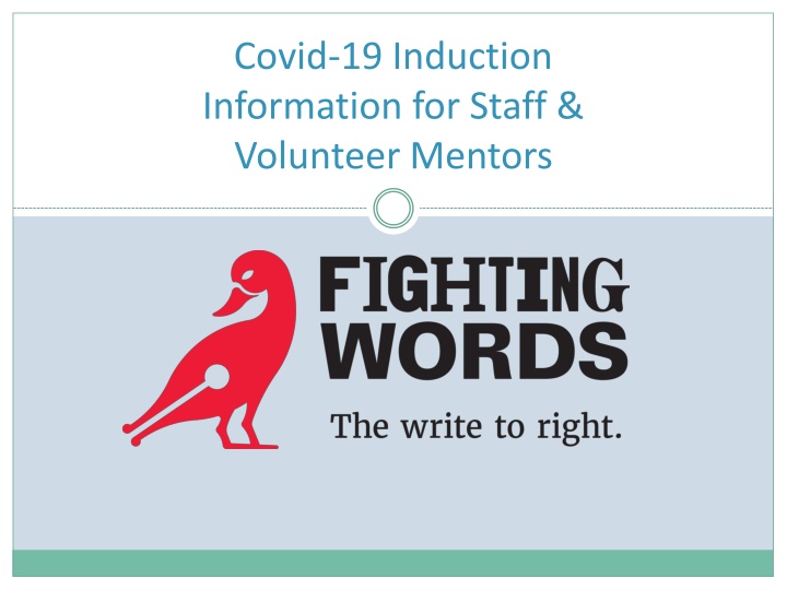 covid 19 induction information for staff