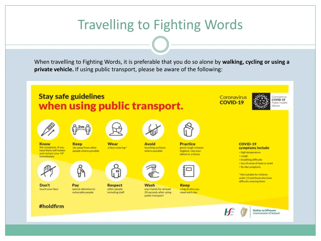 travelling to fighting words
