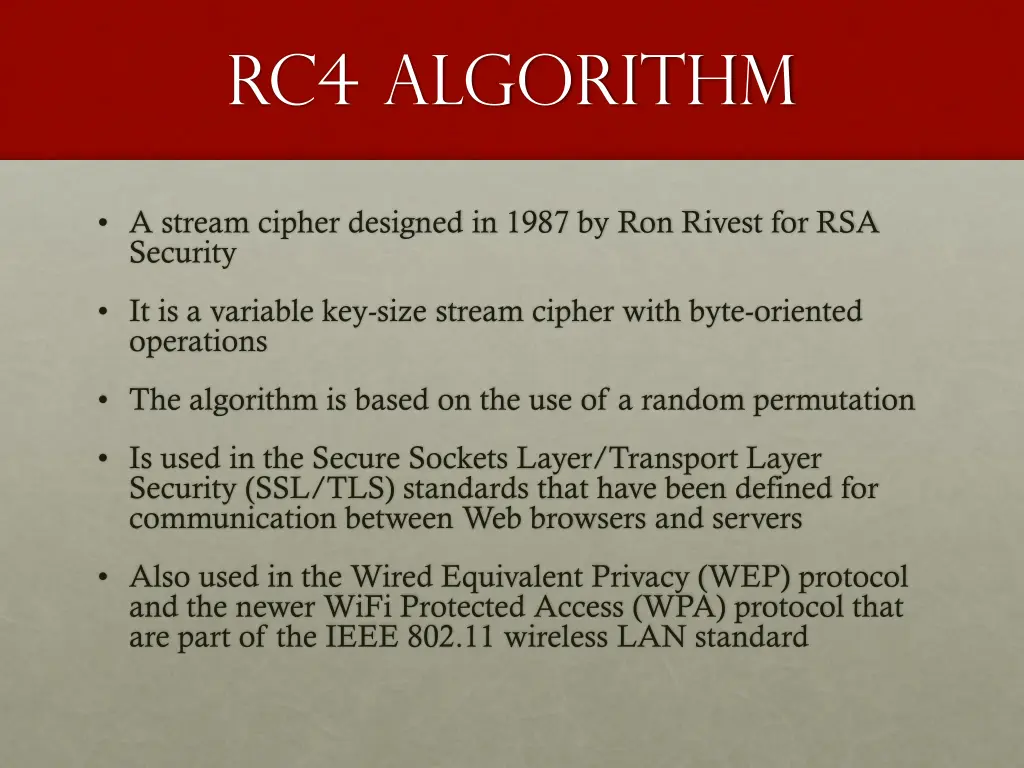 rc4 algorithm