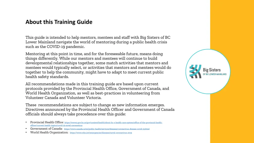 about this training guide