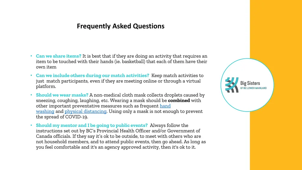 frequently asked questions
