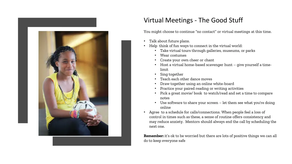 virtual meetings the good stuff