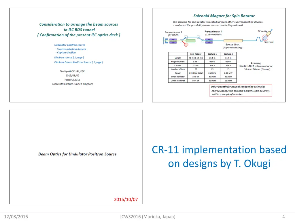 cr 11 implementation based on designs by t okugi