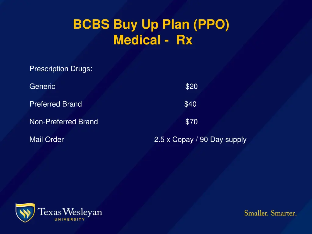 bcbs buy up plan ppo medical rx