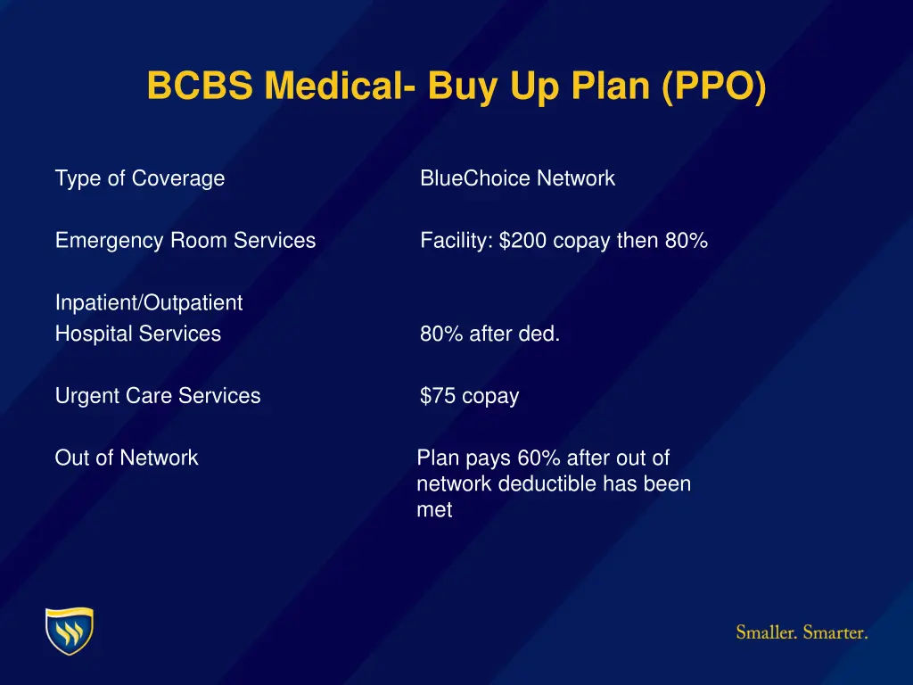 bcbs medical buy up plan ppo 1
