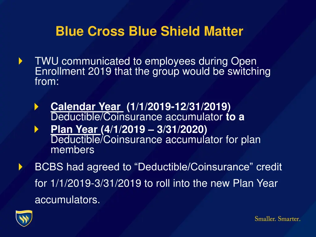 blue cross blue shield matter