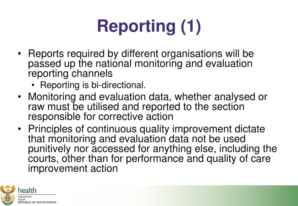 reporting 1