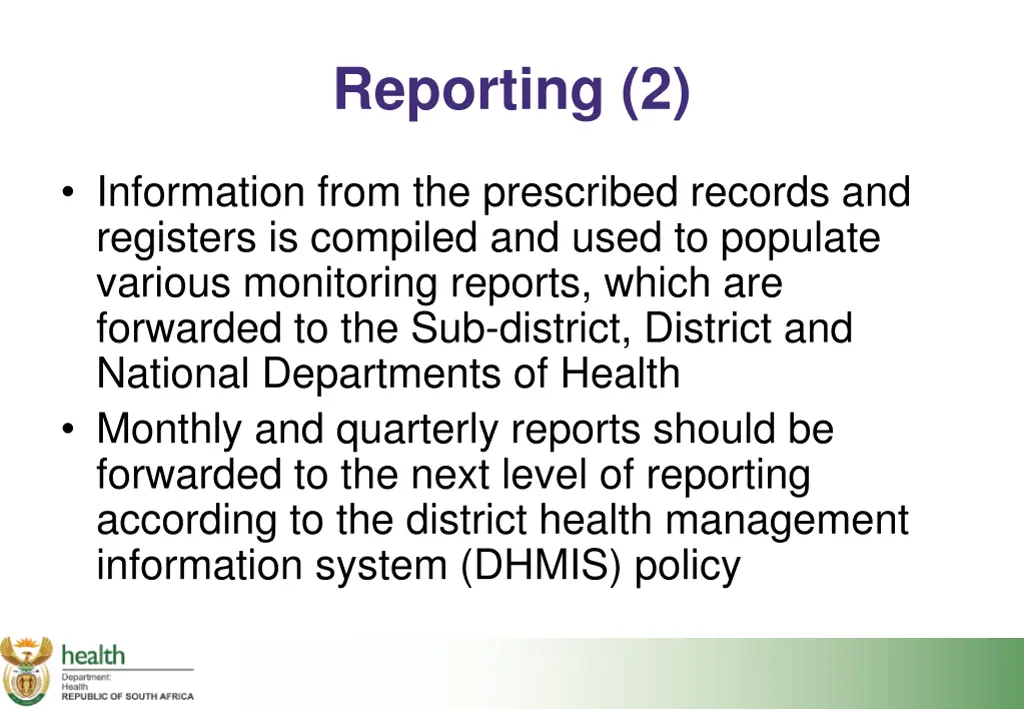 reporting 2