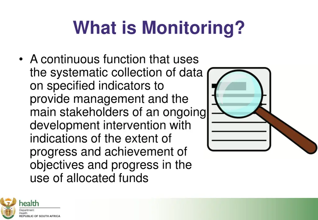 what is monitoring