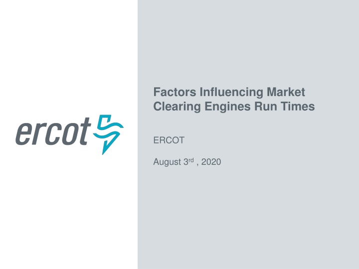 factors influencing market clearing engines