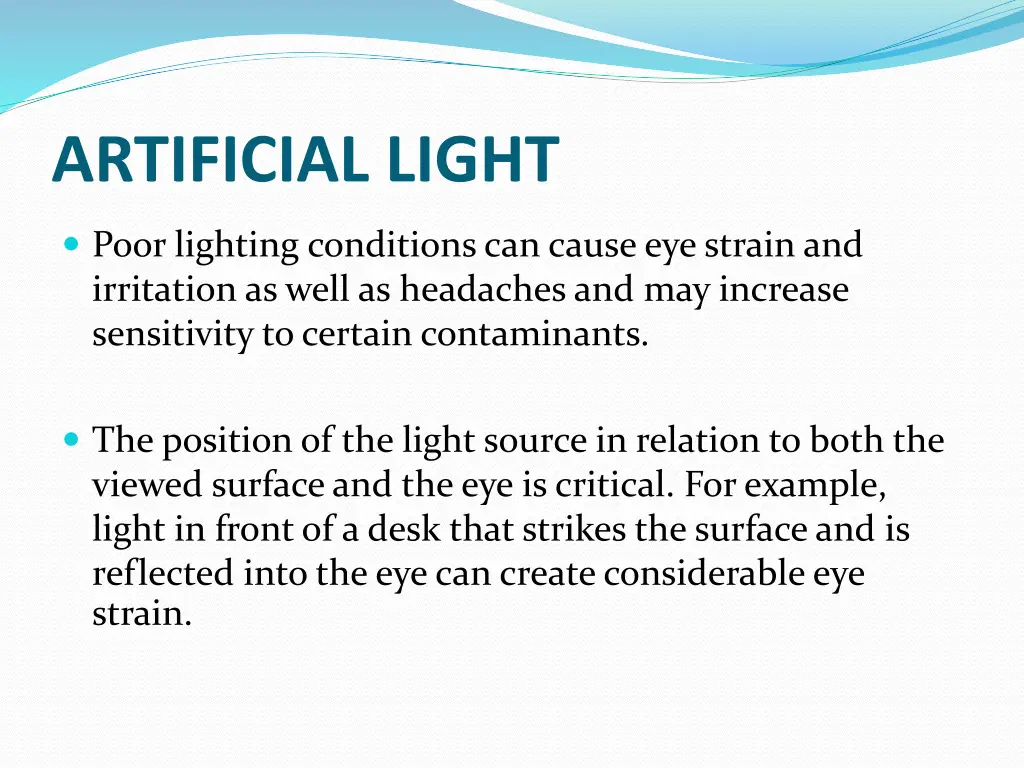 artificial light