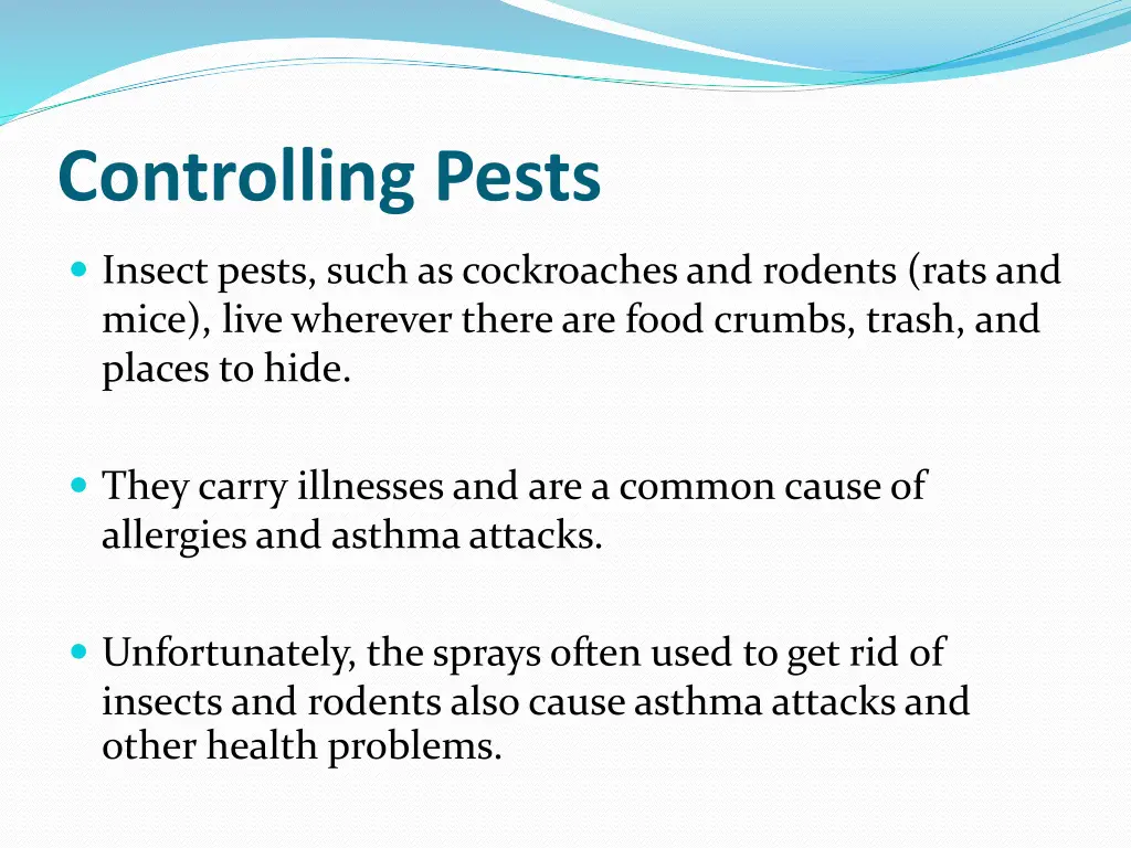 controlling pests