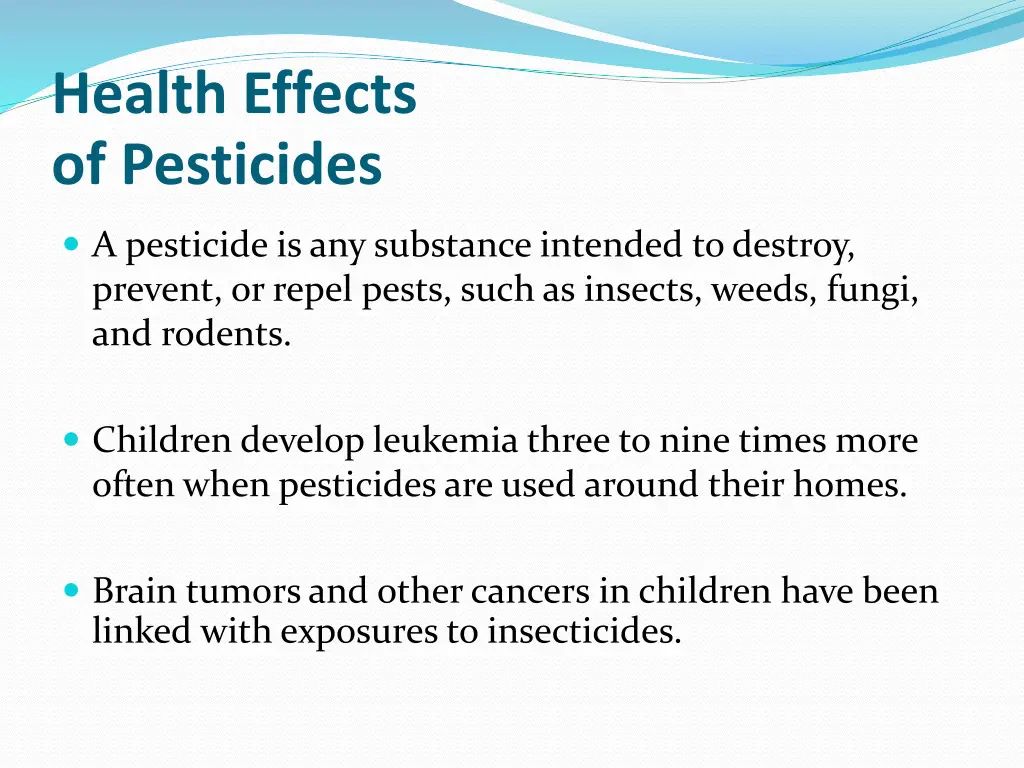 health effects of pesticides