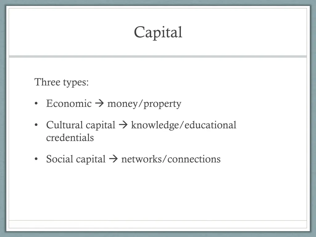 capital