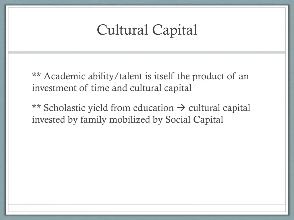cultural capital 1