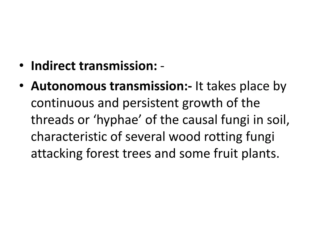 indirect transmission autonomous transmission