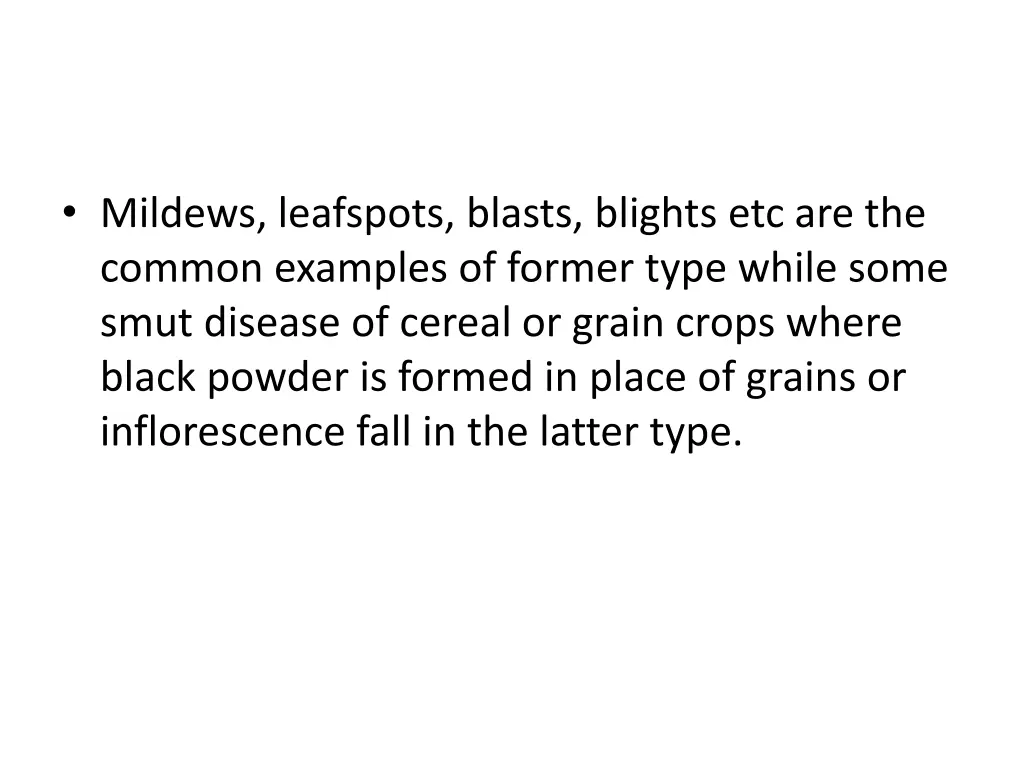 mildews leafspots blasts blights