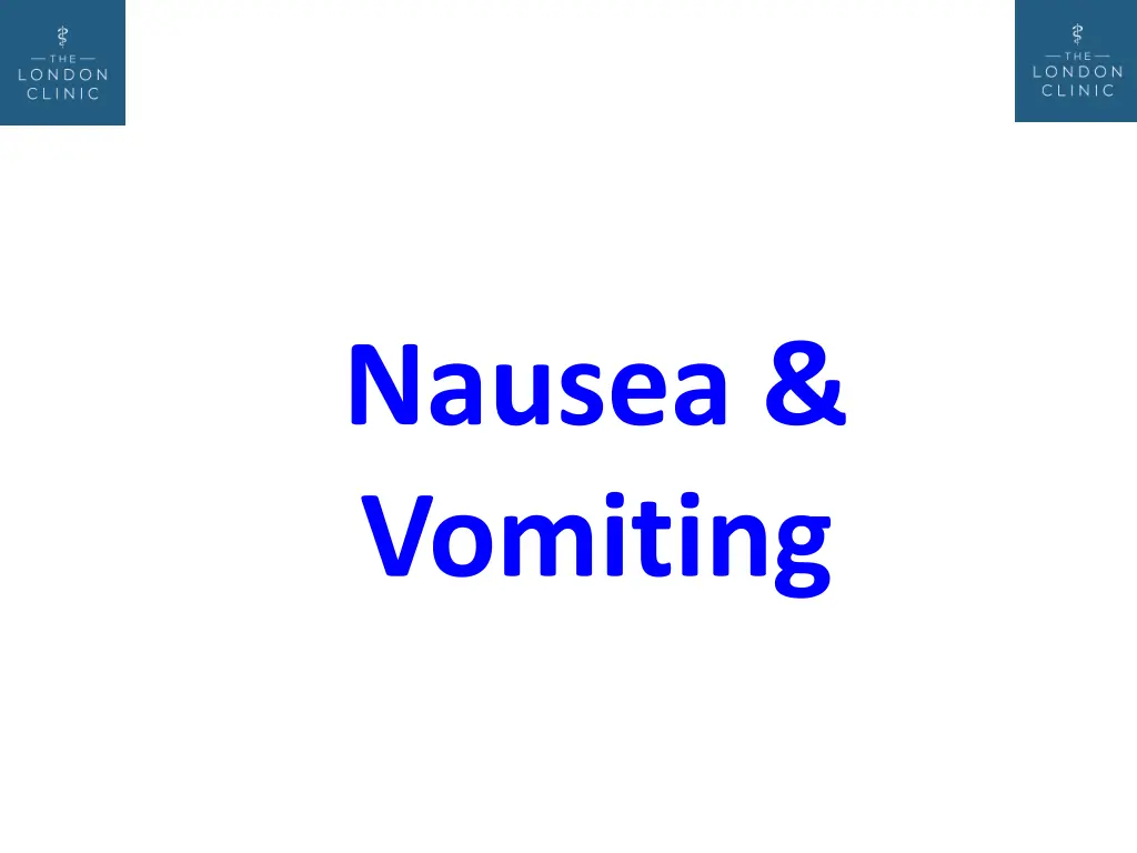 nausea vomiting