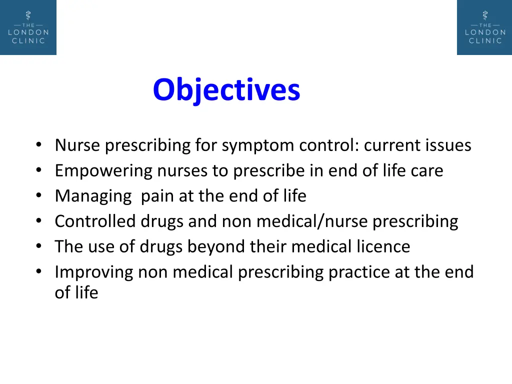 objectives