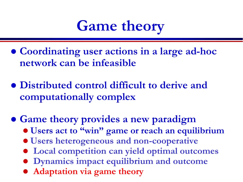game theory