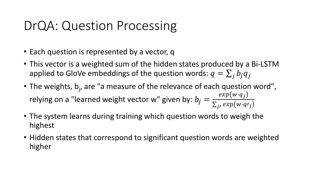 drqa question processing