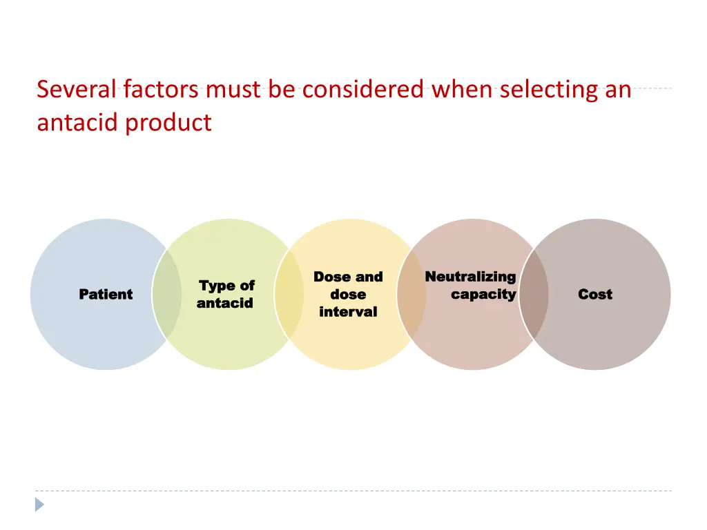several factors must be considered when selecting