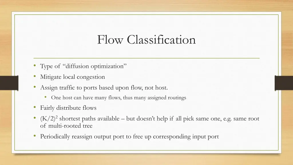 flow classification