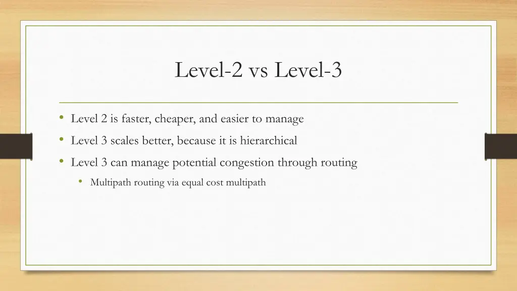 level 2 vs level 3