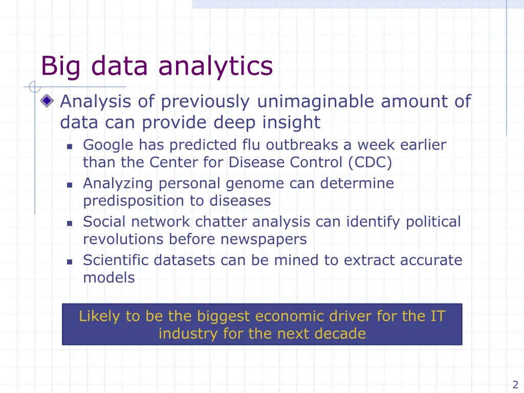 big data analytics