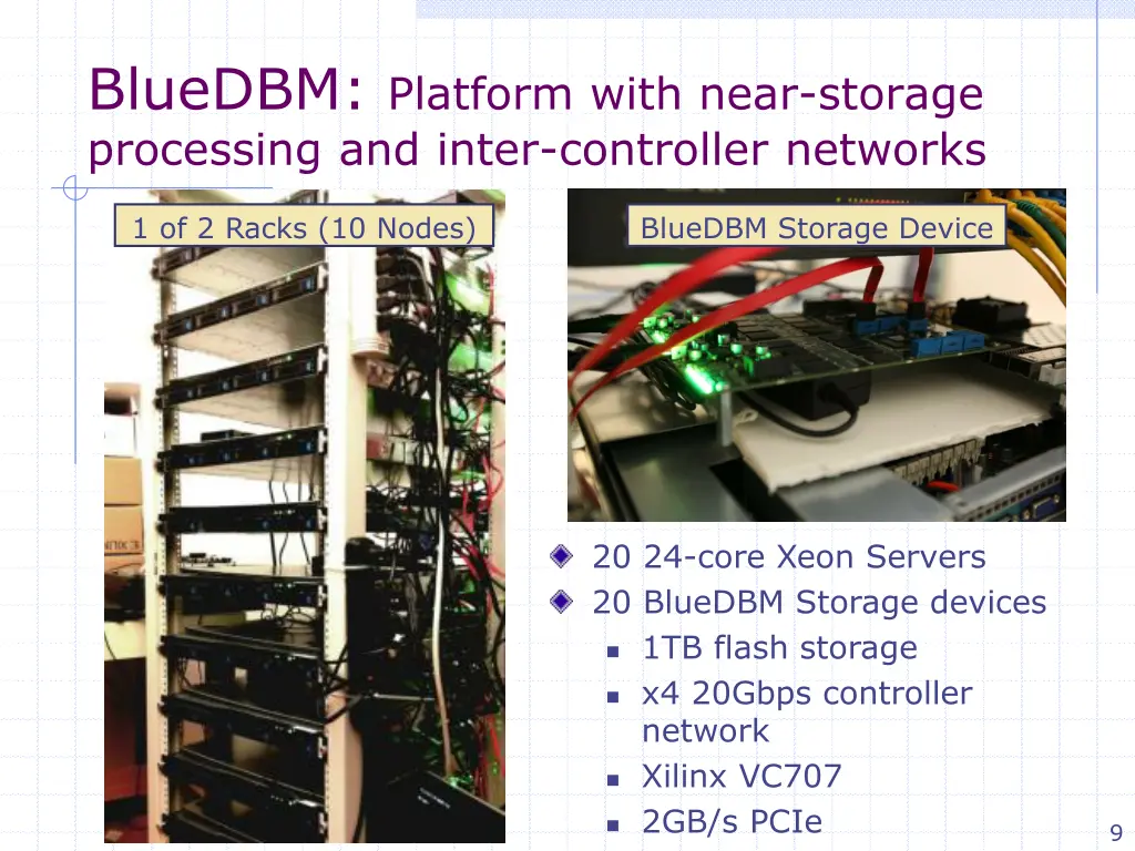 bluedbm platform with near storage processing 1