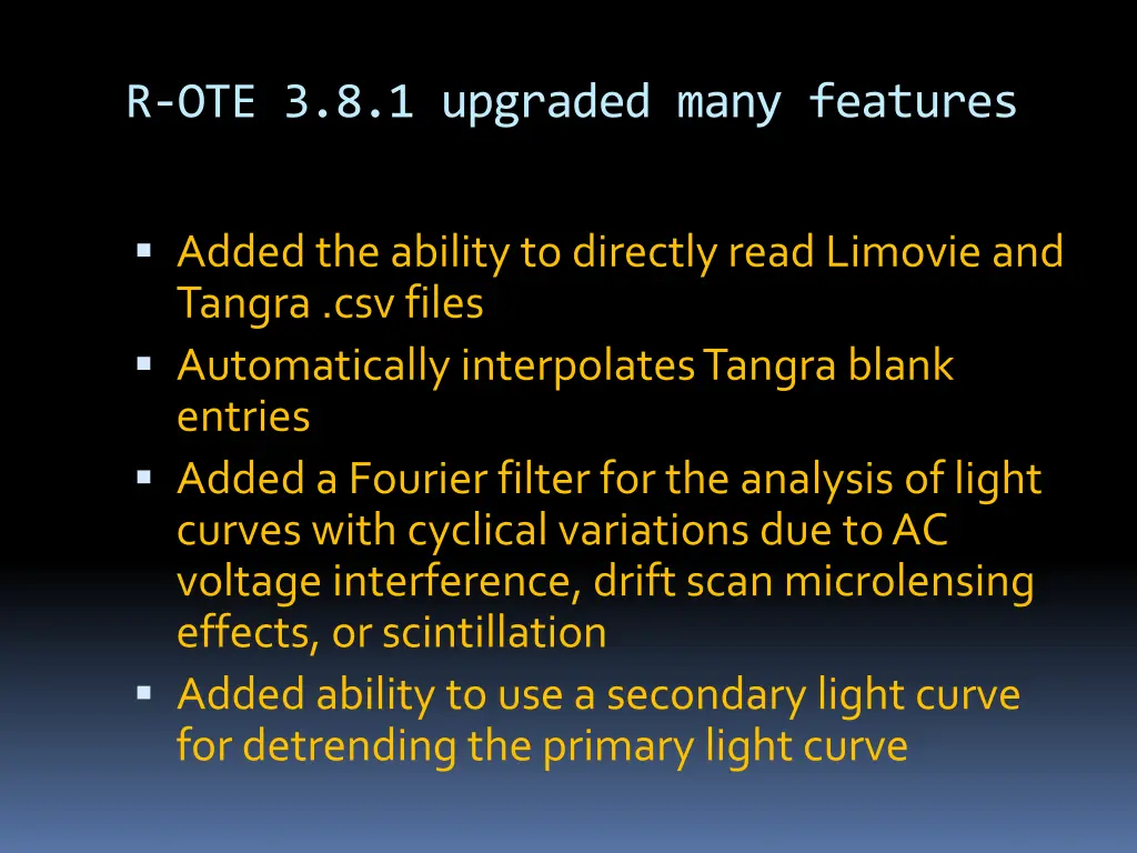r ote 3 8 1 upgraded many features