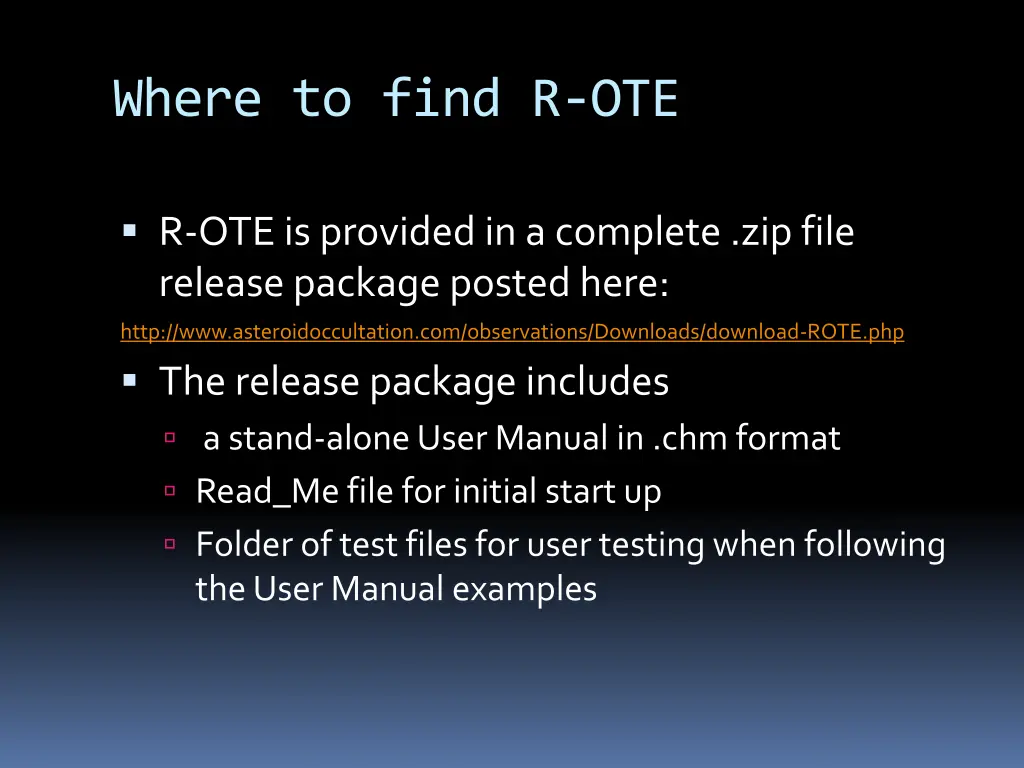 where to find r ote